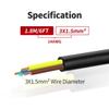 10PACK C14 Power Cord Pigtail 14AWG Open Wiring End Heavy Duty Replacement Power Supply Cord Cable, Plug Power Cable 10Amps Extension Cable for Industrial & Commercial view 4