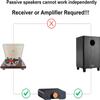 6.5" Subwoofer, Passive Audio Subwoofers, 100W Heavy Bass Powerful Sound Speaker Subwoofers for Studio Home Theater Party Plug and Play S650D Black view 2