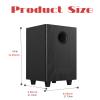 6.5" Subwoofer, Passive Audio Subwoofers, 100W Heavy Bass Powerful Sound Speaker Subwoofers for Studio Home Theater Party Plug and Play S650D Black view 4
