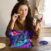 ACWDMKH Case for Kindle Scribe,360 Degree Rotating Swivel PU Leather Stand Flip Folio Cover with Auto Wake/Sleep for Amazon Kindle Scribe Cover 10.2 Inch (2024/2022 Release),Glitter Sea Turtle view 3
