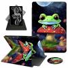 ACWDMKH Case for Kindle Scribe,360 Degree Rotating Swivel PU Leather Stand Flip Folio Cover with Auto Wake/Sleep for Amazon Kindle Scribe Cover 10.2 Inch (2024/2022 Release),Cute Frog Mushroom view 1