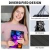 ACWDMKH for iPad Air 13 Inch Case M3 2025/M2 2024,for iPad Pro 12.9 Inch Case 2022/2021/2020 (6th/5th/4th Generation),360 Degree Rotating Swivel Stand Folio Auto Wake/Sleep,Purple Glitter Paw view 4