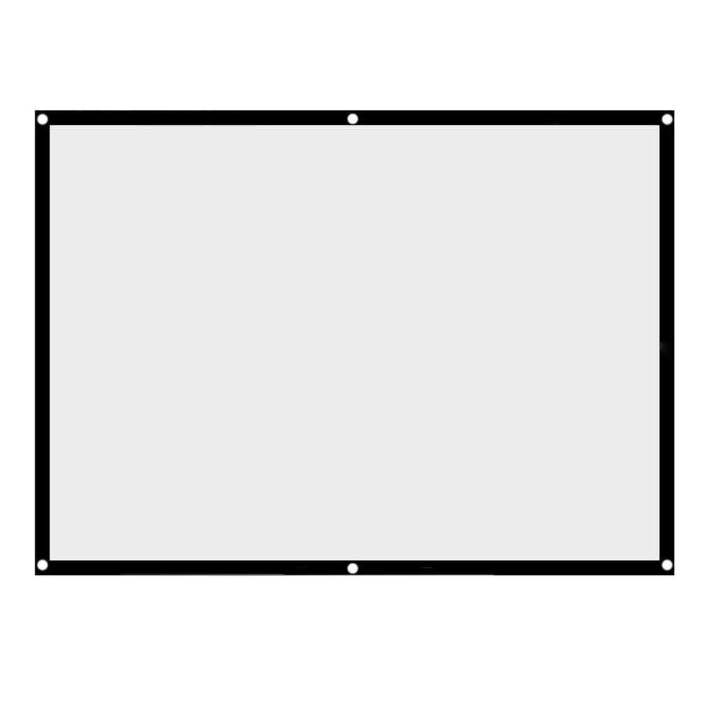 Ejoyous Projection Screen, 60-100 Inch Portable Foldable Noncrease White Projector Curtain Movie Projector Screen 4:3 for Home Theater, Conference, Outdoor Camping Movie (100 inches)