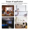 Ejoyous Projection Screen, 60-100 Inch Portable Foldable Noncrease White Projector Curtain Movie Projector Screen 4:3 for Home Theater, Conference, Outdoor Camping Movie (100 inches) view 3