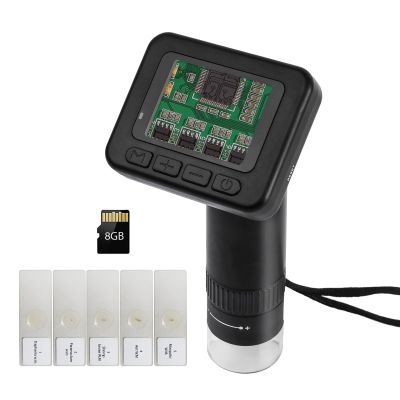 Andoer Handheld Digital Microscope for Adults 1000X Magnification Portable Microscope for Kids 2.0 Inch IPS Screen 32M Photo 1080PP Video LED Fill Lights Electronic Magnifier Camera with 8GB TF Card