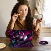 ACWDMKH Case for Kindle Scribe,360 Degree Rotating Swivel PU Leather Stand Flip Folio Cover with Auto Wake/Sleep for Amazon Kindle Scribe Cover 10.2 Inch (2024/2022 Release),Crow Skull Purple view 3