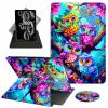 ACWDMKH Case for Kindle Fire 7 Tablet Case 7 Inch (9th/7th/5th Generation,2019/2017/2015 Release),360 Degree Rotating Swivel PU Leather Stand Folio Cover with Auto Wake/Sleep,Colorful Owl Tree view 1