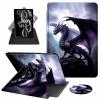 ACWDMKH Case for Kindle Scribe,360 Degree Rotating Swivel PU Leather Stand Flip Folio Cover with Auto Wake/Sleep for Amazon Kindle Scribe Cover 10.2 Inch (2024/2022 Release),Cool Purple Dragon view 1