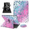 ACWDMKH Case for Kindle Scribe,360 Degree Rotating Swivel PU Leather Stand Flip Folio Cover with Auto Wake/Sleep for Amazon Kindle Scribe Cover 10.2 Inch (2024/2022 Release),Pink Blue Glitter view 1