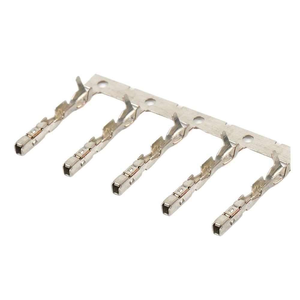 50/100/200Pcs Crimp Terminal 0.6MM Splice Pins Brass Tinned Automotive Connector P1ug Terminals DJ645Q-0.6A G570(50 pcs)