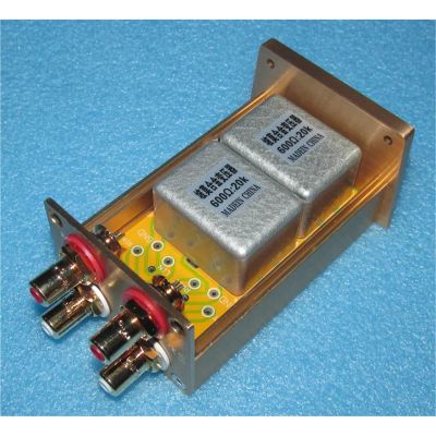 10 Times Magnification Permalloy 600 Ohms 60K Step-up Transformer Passive Audio Transformer Passive Signal Cattle 1Pcs(Gold)