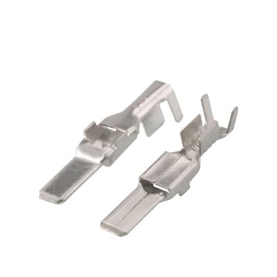 20/50/100Pcs 4.8mm Crimp Pins Automotive Wire Connector Socket Splice Terminal Car Fuse Box Cable Harness Brass DJ614-4.80.8B(20 Pcs)