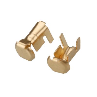 20/50/100/200Pcs Auto Brass Wire Harness Connector Crimp Terminal Fuse Holder Button Contact DJ9007A(20 pcs)