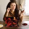 ACWDMKH Case for Kindle Fire 7 Tablet Case 7 Inch (9th/7th/5th Generation,2019/2017/2015 Release),360 Degree Rotating Swivel PU Leather Stand Folio Cover with Auto Wake/Sleep,Fire Red Dragon view 3