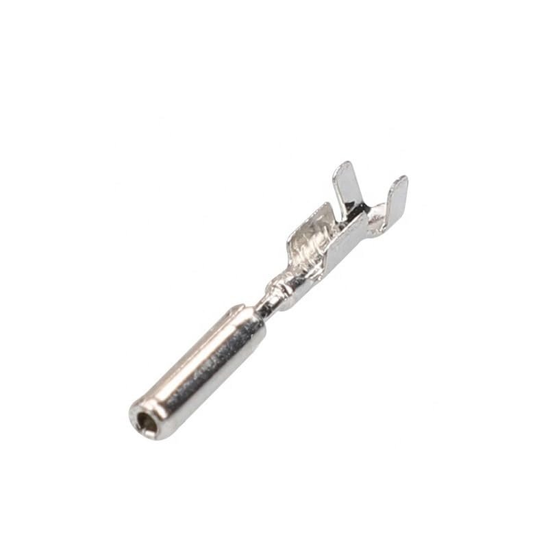 10/50/100Pcs 0.8MM Pins Automotive Round Crimp Electrical Wire Terminal Loose Metal Fit Compatible Auto ECU Connector 15452126(100 pcs)