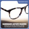grinderPUNCH Reading Glasses Men Women Fashion Computer Readers Stylish Blue Light Blocking Glasses Gaming Eyeglasses (Tortoise Tide Pool, 4.0, x) view 4