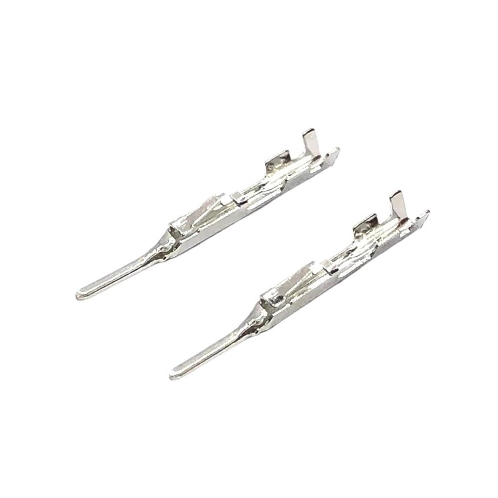 20/50/100/200Pcs Auto Female Male Crimp Pins Loose Wire Terminal 1376352-1 1123343-1 Fit Compatible Amp Connector(1376352-1,100 Pcs)