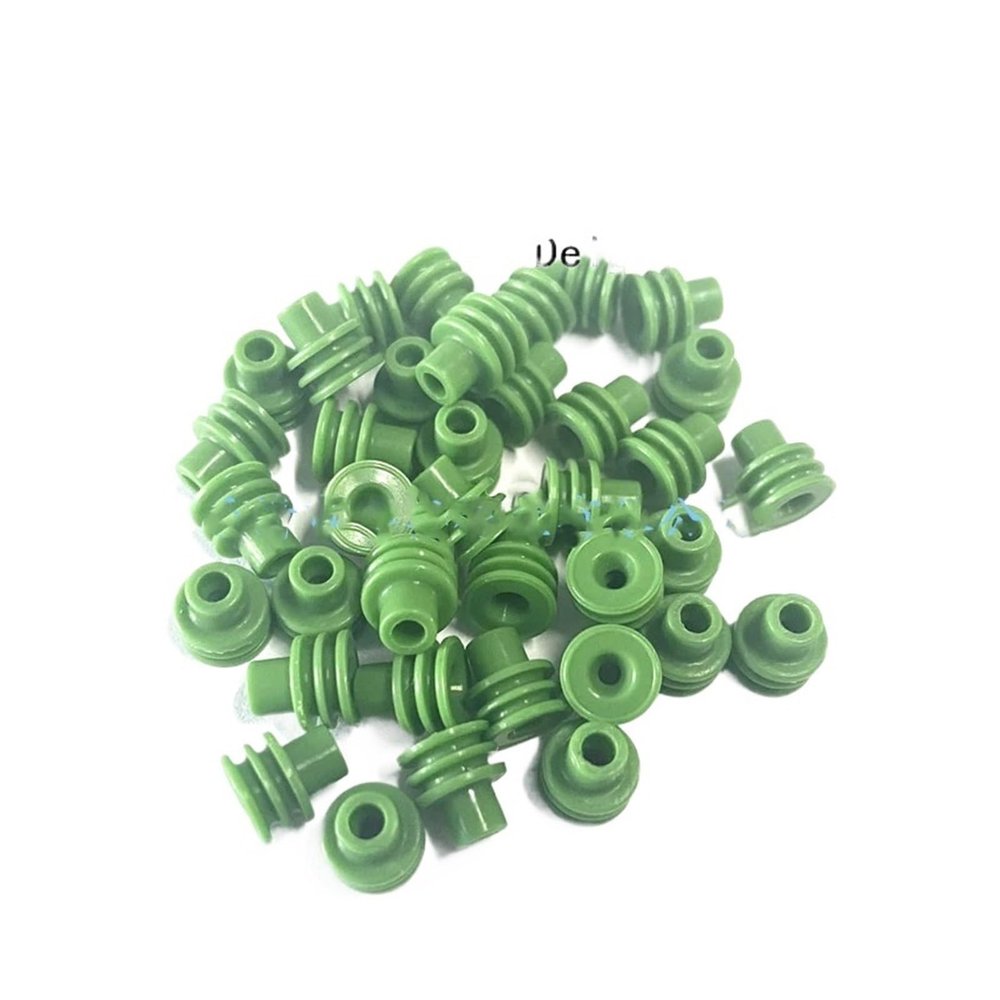 100/200/500Pcs Automotive Waterprof Rubber Seal 15324982 Sealed Silicone Wire Seals Fit Compatible Auto Connector(100 Pcs)
