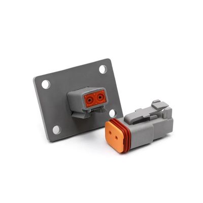TLOKIXA 5/10/100set Waterprof Connector with Fixed Flange p/Lug DT04-2P-L012 DT04-4P-L012 DT04-6P-L012 DT04-8P DT04-12P-L012(2P Female,10sets)