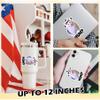 Huh Funny Cat Humorous Design Sticker Huh Meme Cat Lovers Decal Trendy Cat Die Cut Waterproof Vinyl Sticker for Water Bottles Tumbler Laptop Car Kindle - Gifts for Girl Boy view 3