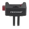 FEICHAO Camera Mini Quick Release Mount 1/4'' to 1/4'' 2/3-Card Slot Tripod Base Mount Adapter Compatible with Hero 13/12, X4/3/2, Action5Pro/4/3 Sports Camera (2-Card Slot Base) view 1