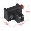 FEICHAO Camera Mini Quick Release Mount 1/4'' to 1/4'' 2/3-Card Slot Tripod Base Mount Adapter Compatible with Hero 13/12, X4/3/2, Action5Pro/4/3 Sports Camera (2-Card Slot Base) view 2