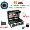 2024 Upgrade HD 1080P Underwater Fishing Camera 9",Ice Fishing Camera with Horizontal Base,15pcs White LEDs + 15pcs Infrared for Dark,Portable Ice Fishing Fish Finder for Ice Fishing(Size:50M) view 3