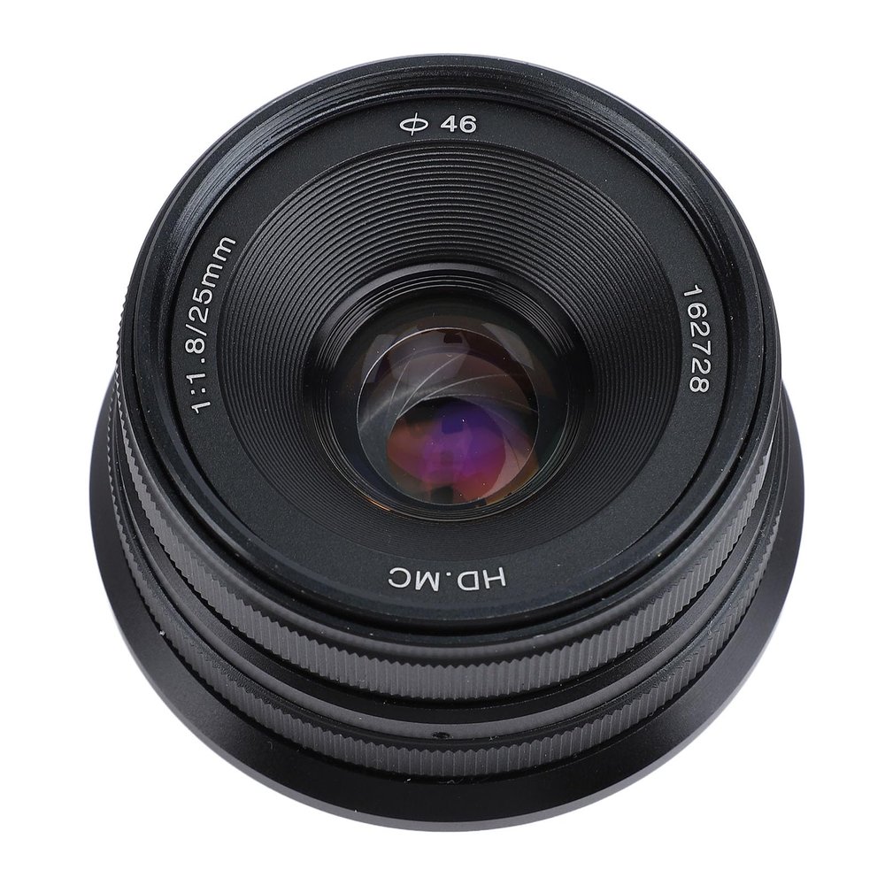 25mm F1.8 Large Aperture Small Wide Angle Lens Fixed Focus Manual Lens, 25mm Prime Lens, Replacement for X A1 X A10 X A2 X A3 X T1 X T10 X T2 X T20 X E2, Black