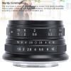 25mm F1.8 Large Aperture Small Wide Angle Lens Fixed Focus Manual Lens, 25mm Prime Lens, Replacement for X A1 X A10 X A2 X A3 X T1 X T10 X T2 X T20 X E2, Black view 3