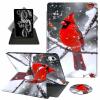 ACWDMKH for iPad Air 11 Inch Case M2 2024,for iPad Air 5th Generation Case 2022/ 4th Gen Cover 2020 10.9",360 Degree Rotating Swivel Leather Stand Folio with Auto Wake/Sleep,Main Cardinals Snow view 1