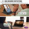ACWDMKH for iPad Air 11 Inch Case M2 2024,for iPad Air 5th Generation Case 2022/ 4th Gen Cover 2020 10.9",360 Degree Rotating Swivel Leather Stand Folio with Auto Wake/Sleep,Purple Butterfly view 2