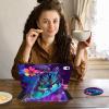 ACWDMKH for iPad Air 11 Inch Case M2 2024,for iPad Air 5th Generation Case 2022/ 4th Gen Cover 2020 10.9",360 Degree Rotating Swivel Leather Stand Folio with Auto Wake/Sleep,Glitter Sea Turtle view 3