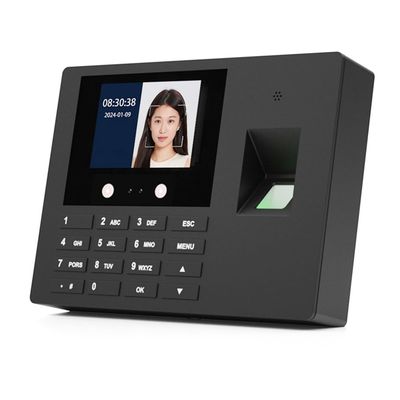 HUIOP Face Recognition Time Clock,Time Attendance Face Recognition Time Clock Support Fingerprint Password Palm Print Facial Fast Recognition