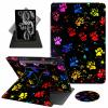 ACWDMKH Case for Samsung Galaxy Tab S10 Plus/ S9 FE Plus/ S9 Plus 5G Tablet 12.4 Inch Case,360 Degree Rotating Swivel PU Leather Stand Flip Folio Cover with Auto Wake/Sleep,Colorful Paw view 1