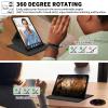 ACWDMKH Case for Samsung Galaxy Tab S10 Plus/ S9 FE Plus/ S9 Plus 5G Tablet 12.4 Inch Case,360 Degree Rotating Swivel PU Leather Stand Flip Folio Cover with Auto Wake/Sleep,Colorful Paw view 2
