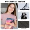ACWDMKH Case for Samsung Galaxy Tab S10 Plus/ S9 FE Plus/ S9 Plus 5G Tablet 12.4 Inch Case,360 Degree Rotating Swivel PU Leather Stand Flip Folio Cover with Auto Wake/Sleep,Pink Beach Sunset view 4