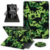 ACWDMKH Case for Samsung Galaxy Tab S10 Plus/ S9 FE Plus/ S9 Plus 5G Tablet 12.4 Inch Case,360 Degree Rotating Swivel PU Leather Stand Flip Folio Cover with Auto Wake/Sleep,Camouflage Dinosaur view 1