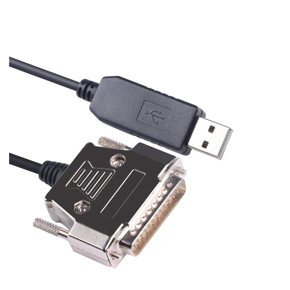 ACGTUY USB to RS232 DB25 Serial F/;TD/;1 Adapter Cable Compatible with The Fanuc CNC DNCLINK Configuration Copy Setting(1.8M)