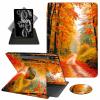 ACWDMKH Case for Samsung Galaxy Tab S10 Plus/ S9 FE Plus/ S9 Plus 5G Tablet 12.4 Inch Case,360 Degree Rotating Swivel PU Leather Stand Flip Folio Cover with Auto Wake/Sleep,Autumn Red Forest view 1