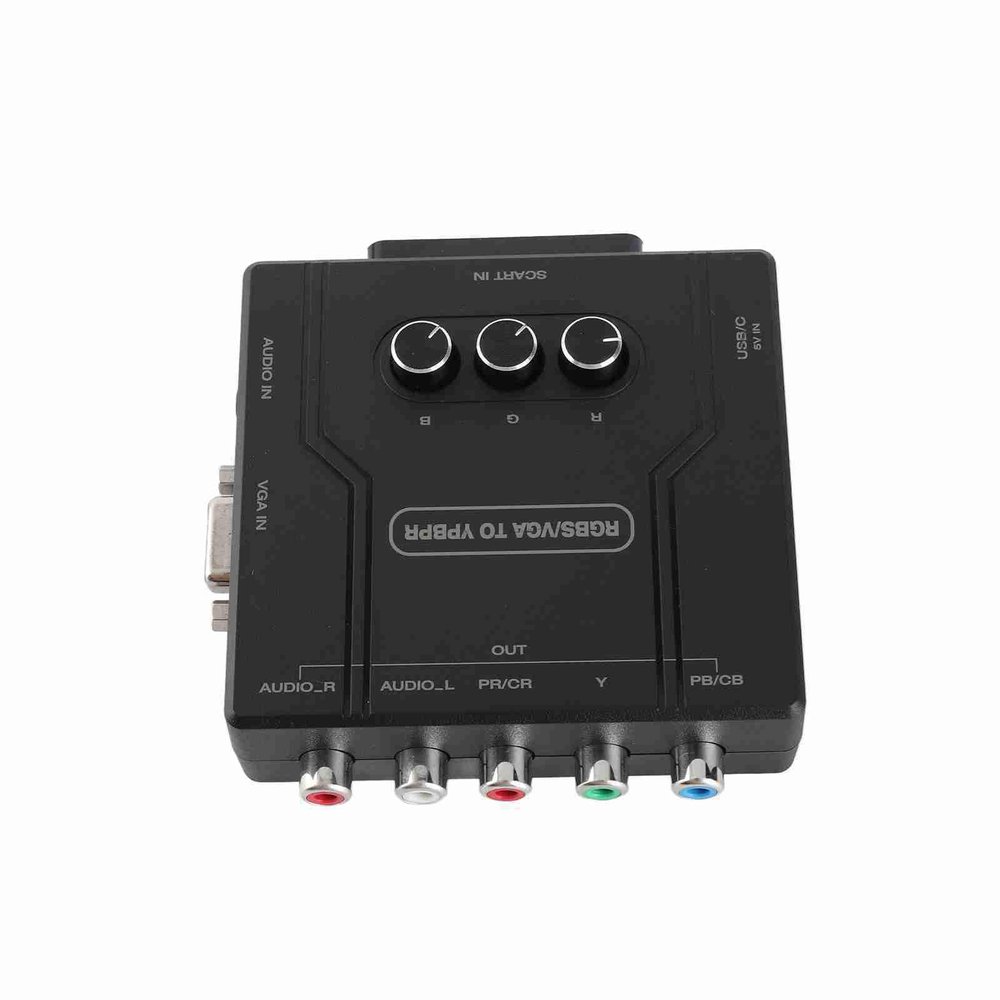 RGBS VGA SCART to YPBPR Component Converter for SFC for N64 for Wii for MD for Saturn