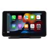 Portable Car Stereo Receiver Carplay, 7 Inch FHD Touch Screen Car Radio with Bluetooth Navigation 1080P Front Cam for Android Auto view 1