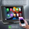 Portable Car Stereo Receiver Carplay, 7 Inch FHD Touch Screen Car Radio with Bluetooth Navigation 1080P Front Cam for Android Auto view 2