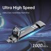SSK 1TB USB SSD Solid State Flash Drive 1000MB/s and External SSD Flash Drive Type C+USB A 3.2 Gen 2 menmory Stick 550MB/s Bundle view 2