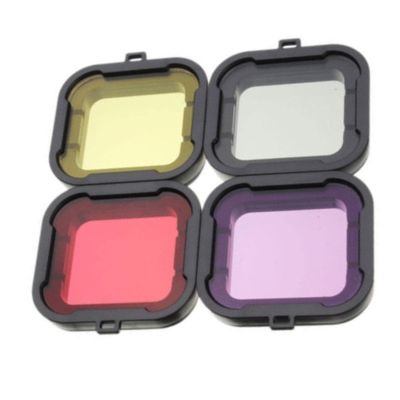 4 in 1 Colorful Dimmable Underwater Diving UV Lens Filter for Hero 4 3+