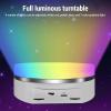 6.3 Inch Rotating Display Stand, 360 Degree Electric Rotating Turntable with Adjustable Speed for Photography Shows Live Streaming view 4