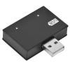 USB 2.0 Splitter Plug Adapter, Charging Hub for Two USB Devices for Technology Enthusiasts, Black (Black) view 2