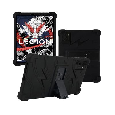 Case for Lenovo Legion Y700 (2025) 8.8 Inch Android 14 Tablet,Soft Silicone Shock Proof Lightweight Stand Rubber Shell Protective Cover,Kids Friendly Soft Silicone Adjustable Stand Cover,Black