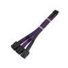 Chunsu 12VHPWR Power Extension Cable 12+4Pin/16Pin PCIE 5.0 to 3x8Pin PCIE RTX3090Ti Adapter Cable 8Colors(20cm,Carbon Purple) view 1