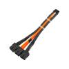 Chunsu 12VHPWR Power Extension Cable 12+4Pin/16Pin PCIE 5.0 to 3x8Pin PCIE RTX3090Ti Adapter Cable 8Colors(50cm,Carbon Orange) view 1