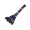 Chunsu PCIE 5.0 12VHPWR Power Cable 12+4/16Pin to 4x8Pin CPU/ATX/EPS Male PSU Cable for PSU 16awg(60cm,Carbon Purple) view 1